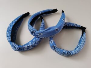 Opaska Bandana Niebieski Styl